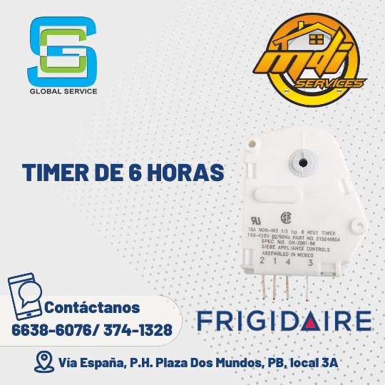 TIMER 6 HORAS NEVERA FRIGIDAIRE 215846604